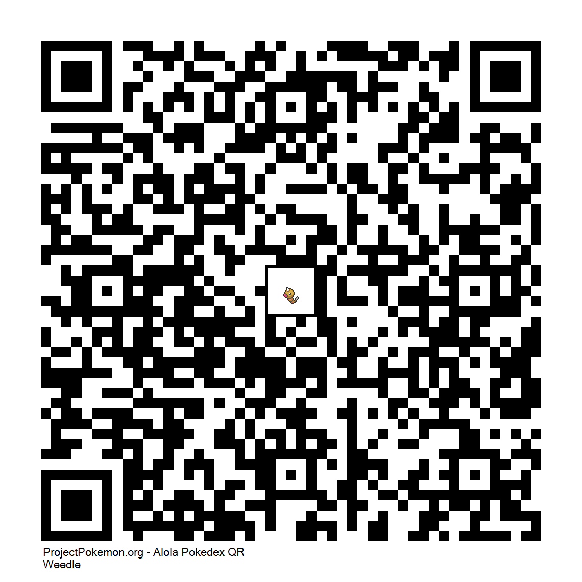 Cdigo QR de Weedle